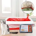 10Pcs Reusable Cat Feces Filter Hands Free Lazy Shovel Free Cat Litter Bag Lazy Shovel Free Cat Litter Bag L. 