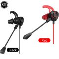 3.5mm Earphone with Mic Wired Headphones Double Horn AUX Handfree 8D Stereo HiFi Bass Earbuds Music Running Sport Headset InEar. 