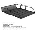 Certiou Detachable Desk Organizer 3-layer Mesh File Rack Organizer for Office Workspace Large Capacity Removable Tray Stable Structure Ideal for Paper Letter Storage Stackable Desk Organizer. 