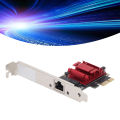 2.5G PCIe Network Adapter RJ45 Interface PCI Express Gigabit Ethernet Card Professional Aluminium Alloy for Desktop Computer. 