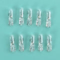 10Pcs 12V 1.2W T5 Glass Light Bulb Dashboard Instrument Panel Brake Light Bulbs. 