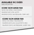 Armaggeddon Tessaraxx TX-iCore ARGB Fan 12CM. 
