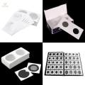 Lot de 50pcs Cardboard Storage Holder - 12 sizes, White UK 26.5mm. 