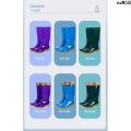 Bristle Shoe Cover Rain Boots Waterproof High Boots Fashion Non-Slip Rain Boots Mid-Calf New Women's Rubber Shoes Rain Boots Rubber Boots ﹃. 