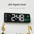 16inch Wall Clock LED Digital Display Large Screen Clock Table Clock Temperature Humidity Clock with Re-mote Control. 