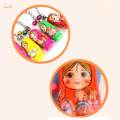 12x Wooden Stacking Dolls Pendant Russian Dolls Key Rings Russian Nesting Dolls Keychain for. 