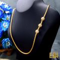 Thalikkodi Wedding V Cut Rope chain mugappu chain with Ball Pendent new model designs Fashionable and Stylish Gold plated Chain. 