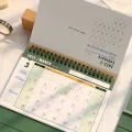 2023 Ins Solid Color Calendar Simple Desktop Calendar Daily Schedule Planner Office School Medium Small With Two Free Stickers. 