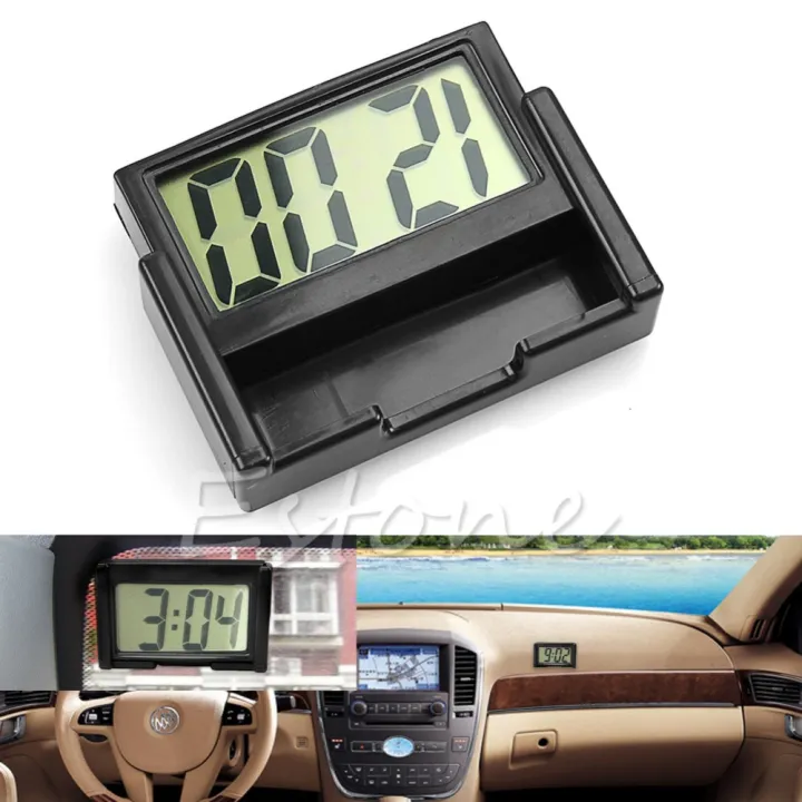 【InnovateWorld】Interior Car Auto Dashboard Desk Digital Clock LCD ...