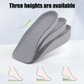 Fashion Invisible Height Inner Increase Insole Heightening Sneaker Half Cushion Sports Shoes Pad for Men Women. 