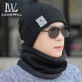LouisWill Unisex Knitted Hat Head Neck Full Cover Men Women Winter Knitted Hats Scarf with Thick Knitted Cap Scarf for Storm Cold Winter Climbing Skiing Cycling Hiking. 