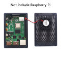 Raspberry Pi 4 Model B ABS Case Grid Cooling with Cooling Fan Black Transparent Plastic for Raspberry Pi 4. 