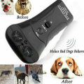 Ultrasonic Double-headed Dog Repeller Anti Barking Device Dog Training Repeller. 