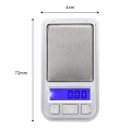 Mini Precision Digital Scale 200g/0.01g Precision Grammage Scale for Weighing Gold, Jewelry and Other Items. 