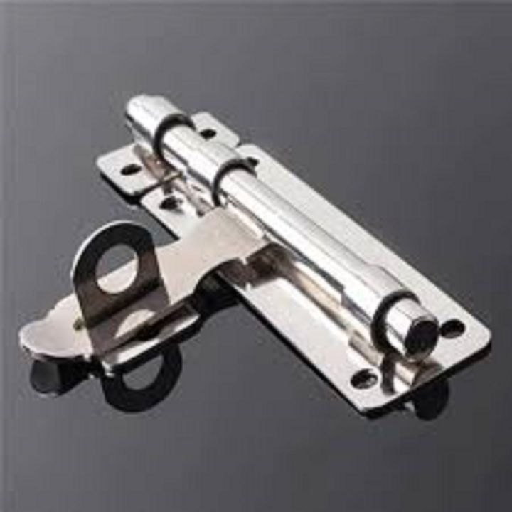 Stainless%20steel%20Door%20Bolt%20Lock%20Latch%20Slide%20Barrel%20Bolt%20Clasp%20Set%20Long%206"%20-%20Image%204
