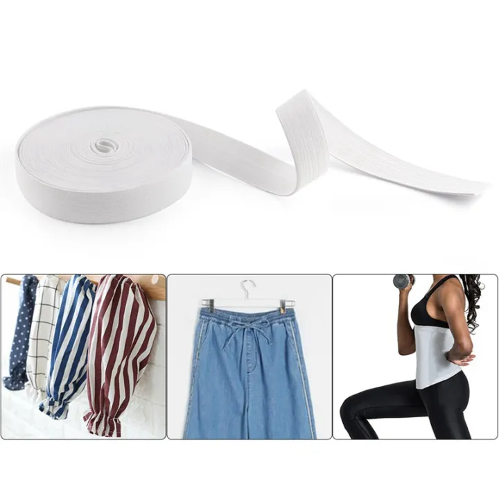 White%20Sewing%20Elastic%20Band%2040M%203/4%20Inch%20Knit%20Elastic%20Spool%20Heavy%20Stretch%20High%20Elasticity%20Strap%20Material%20for%20Sewing%20Crafts%20Durable%20Easy%20to%20Use%20-%20Image%208