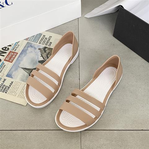 Women's%20Flat%20Sandals2023Summer%20New%20Jelly%20Shoes%20Soft%20Soled%20Flats%20Beach%20Slippers%20Slip-on%20Lofter%20Sandals%20-%20Image%208