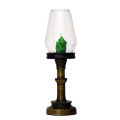 Windproof Wooden Candle Holder with Chimney - Carriable Tabletop Elegance. 