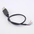 0.3/1/2M DIY USB A Male 4 Pin Wire Data Cable Connector extension Cord Power Supply Adapter for USB fan Devices E4. 