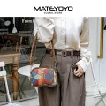 MATEYOYO Women's Bag Shoulder Bag Cross-body Bag Messenger Bag Bohemian Style Bag Contrast Design Large Capacity Adjustable Shoulder Straps Dual Zipper Design Inner Pocket. 