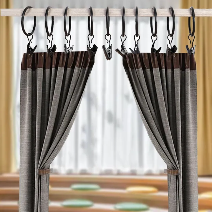 10Pcs/Set%20Curtain%20Rings%20Clips%20Metal%20Decorative%20Rustproof%20Drapery%20Window%20Curtain%20Hanging%20Ring%20Hook%20Clothes%20Clip%20Hanger%20-%20Image%202