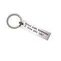 High Quality Stainless Steel Engraving Car Key Ring Drive Safe Handsome, I Love You Double Sided Mirror Polishing Drive Safe Keychain Best Wishes Letter Keychain Birthday. 
