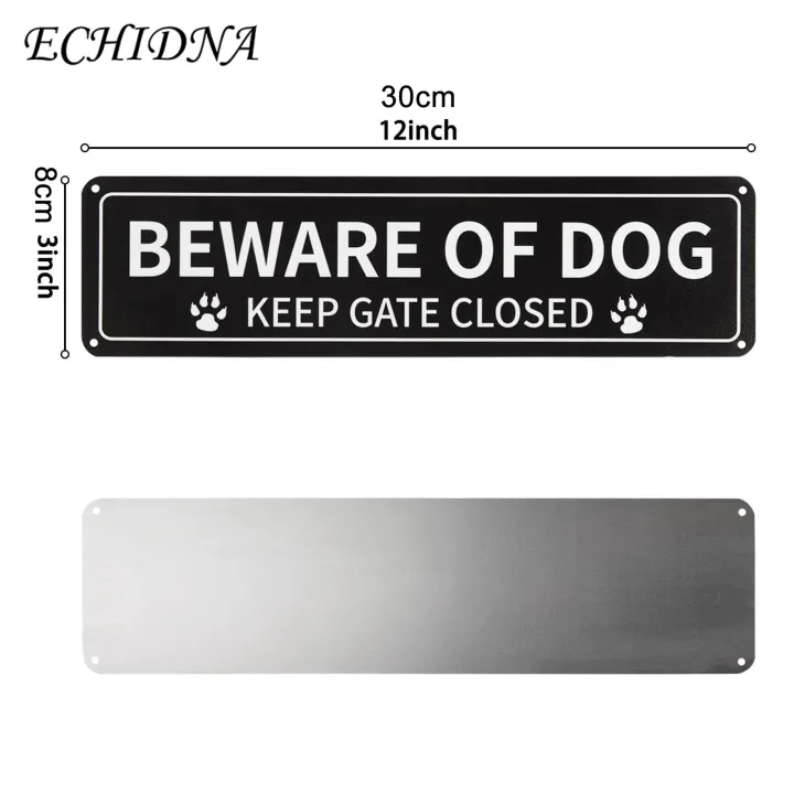 Beware%20of%20Dog%20Sign%20Beware%20Dog%20Sign%20Paw%20Print%20Gate%20Closed%20Durable%20Aluminum%20Warning%20Home%20Outdoor%20Outdoor%20Dog%20Sign%20-%20Image%202