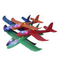 48CM with Lamp DIY Hand Throw Flying Glider Planes Foam Aeroplane Model. 