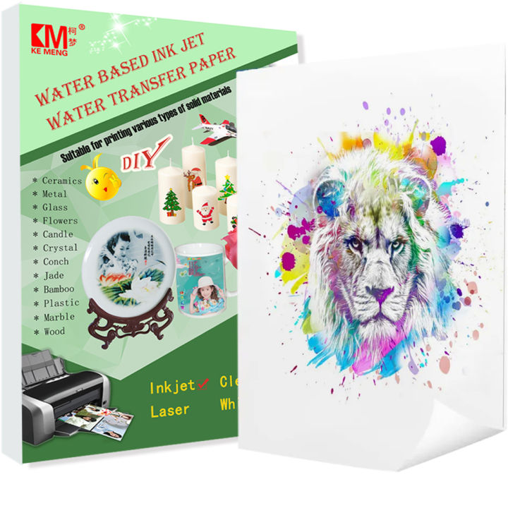Transparent Waterslide Decal Paper Inkjet Printer A4 Water Slide ...