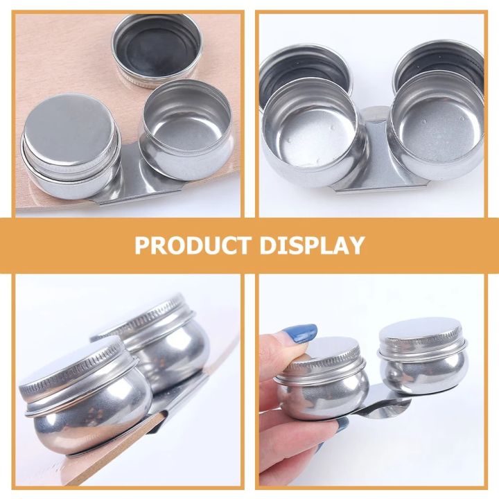 Stainless%20Steel%20Pot%20Brush%20Cleaning%20Tool%20Double%20Dipper%20Oil%20Painting%20Container%20Artists%20Palette%20Cup%20Drawing%20Pigment%20Holder%20-%20Image%203