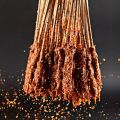 BBQ Bamboo Skewers - Brown  Wooden Skewers Pack of  Bamboo Sticks with  - Ideal for BBQ, Kebab, Cake Topper,. 