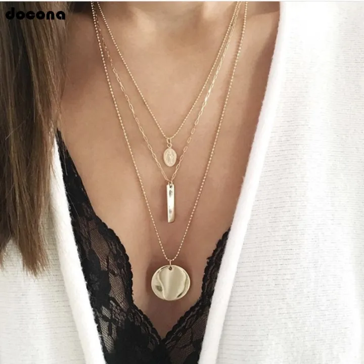 Gold%20Multi%20Layer%20Necklace%20for%20Women%20Girl%20Layered%20Necklaces%20Collares%20B37206%20-%20Image%203
