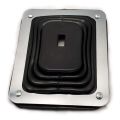 Car Shift Dust Cover Rubber Shifter Boot with Chrome Plate. 
