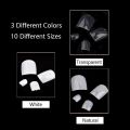 500Pcs False Artificial Toe Nails Tips French Foot Tips Acrylic Professional Nail Art Decor Full Cover Toenails Manicure. 