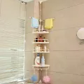 4 Layer Bathroom Multi Corner Shelf High Durable Kitchen / Bathroom Corner Shelf – Stainless and Height ExtendableBathroom Multi Corner Shelf High Durable 4 Layer Kitchen / Bathroom Corner Shelf – Stainless and Height Extendable. 