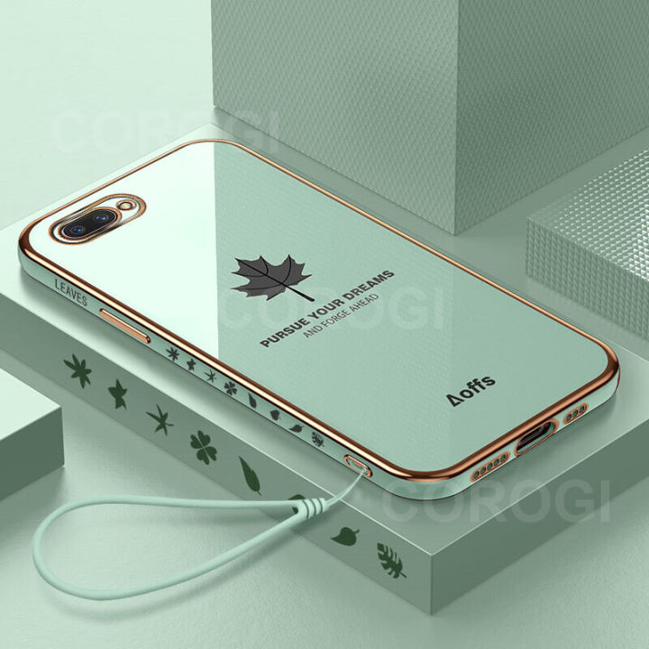 Maitus%20for%20OPPO%20A1k%20Back%20Cover%20Fashion%206D%20Plating%20Maple%20Leaf%20Shiny%20Side%20Pattern%20Square%20Frame%20Cases%20Soft%20Silicone%20Mobile%20Phone%20Case%20for%20Boy%20Girls%20-%20Image%202