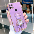 Gloden tree Casing oppo a15 oppo a15s a35 phone case Softcase Electroplated silicone shockproof Protector Smooth Protective Bumper Cover new design. 