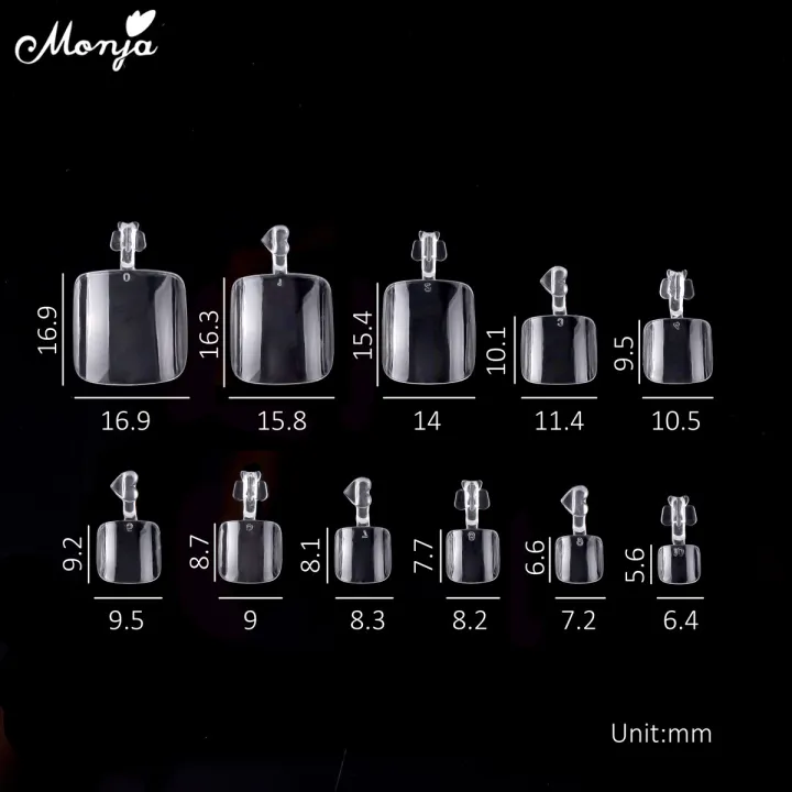Monja%20550Pcs/Box%20False%20Toe%20Nails%20Full%20Cover%20Foot%20Nail%20Tips%20Acrylic%20Clear%20Natural%20Fake%20Nails%20Uv%20Gel%20Extension%20Manicure%20Tool%20-%20Image%207