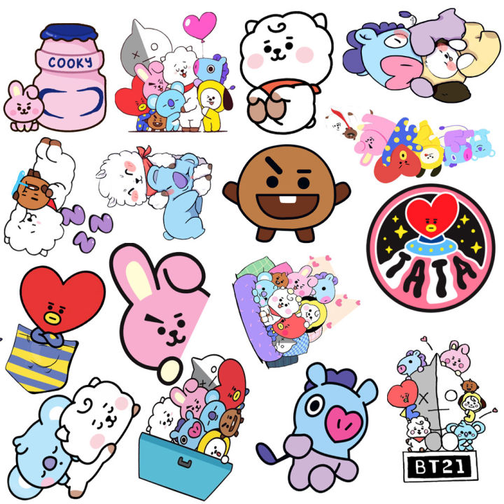 20/40/60pieces%20BTS%20Stickers%20BT21%20Kpop%20Music%20Stickers%20for%20Decorations%20Decals%20Books%20Laptop%20Scrapbook%20Journal%20Kids%20Girls%20Boys%20Wall%20Graffiti%20Stickers%20-%20Image%203