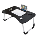 Foldable Laptop Desk Cup Holder Table. 