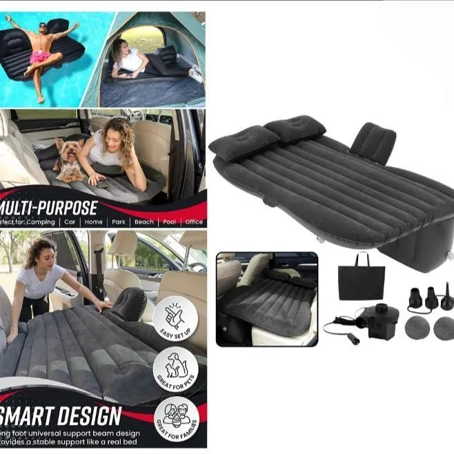 Car Travel Bed Inflatable Car Air Mattress – Air Bed with Pump Kit