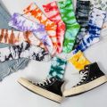 Tie Dye Socks Fashion Tie Dye Socks For Men And Women Cotton Colorful Hip Hop Skateboard Funny Happy Soft Girls Socks. 