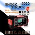 12V Le-ad A-cid Car Battery Charger Vehicle Car Pulse Maintenance Charger Auto Temperature Detection Pulse Repair Charger LCD Screen. 