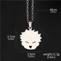 Jujutsu Kaisen Neko Gojo Satoru Necklace Satoru Cat Stainless Steel Pendants Anime Kawaii Creative Men Jewelry Fashion Fans Gift. 