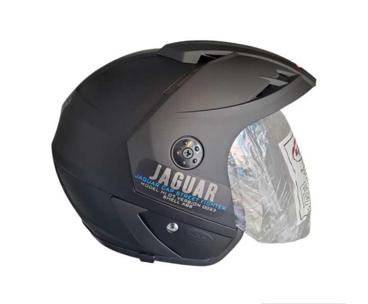 U.P.Co Jaguar Black Matt Motor Bike Helmet SLS Certified