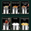 Stainless Steel Deep Fryer With Frying Basket Kitchen Deep Frying Pot Specific Frying Chicken And Other Fryer Pan Cooking Tools. 