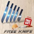knife /  5 Stainless steel knives pack / Quality  branded 5 knives pack  + ( FREE FRUIT KNIFE ). 