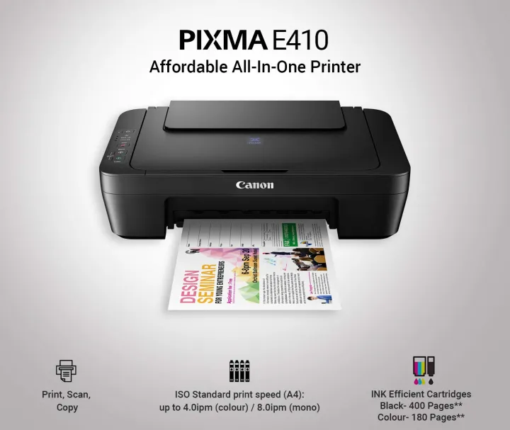 Canon%20Pixma%20E410%203-in-1%20Ink%20Efficient%20(A4)%20Printer%20-%20Image%205