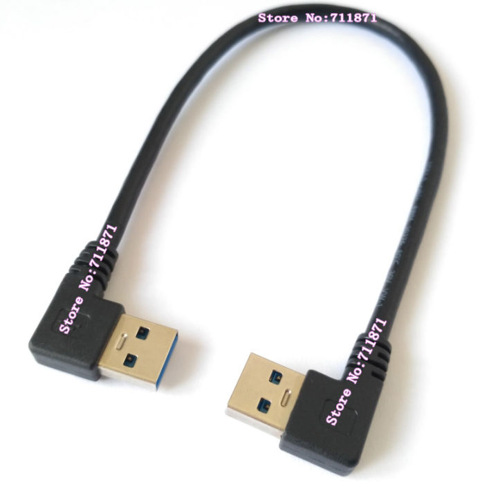 Usb Cable Bending Same Side Double Bend Male To Male Usb3 Usb3.0 Cable Short Double Right ...