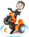 Stunt Bicycle 03 Toy with Light Effects & Music - 360 Degree Rotation. 